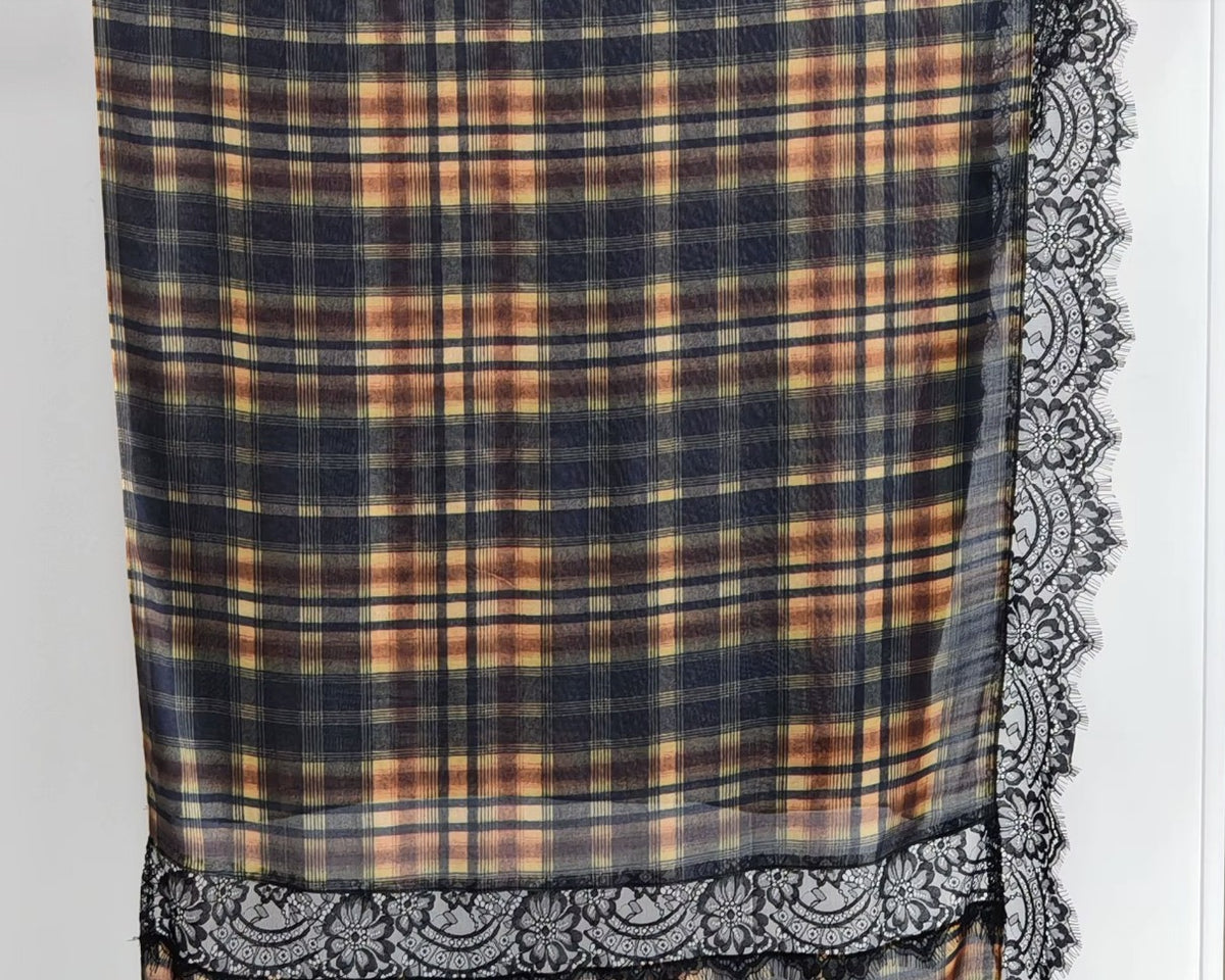 AMAZEA Lace Hijab – Plaid