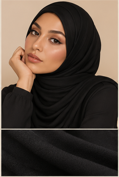 AMAZEA Jersey Hijab – Black
