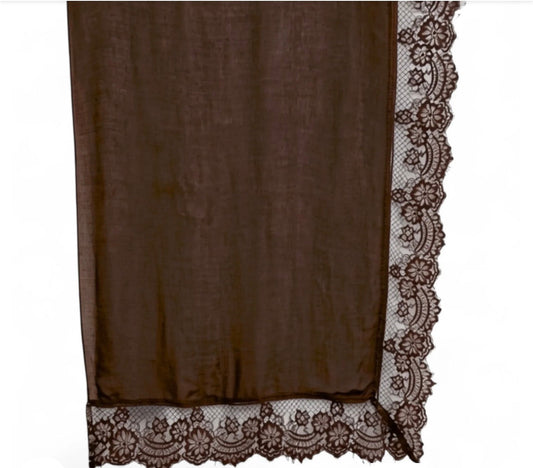 AMAZEA Lace Hijab – Brown