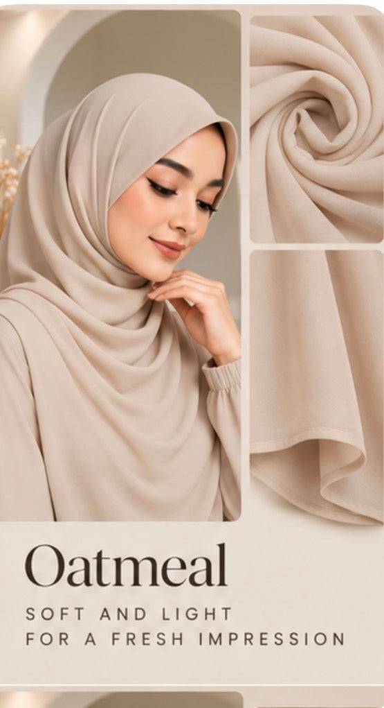 AMAZEA Pure Modal Hijab – Oatmeal