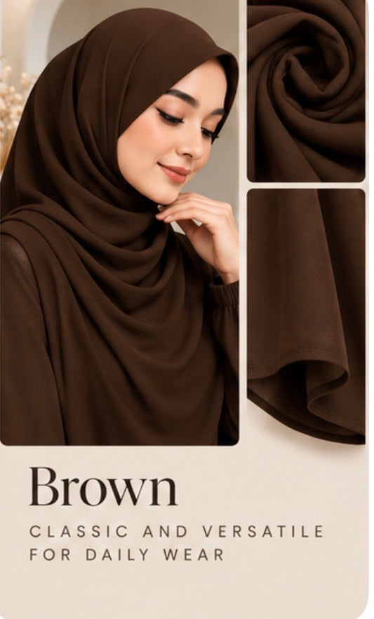 AMAZEA Pure Modal Hijab – Brown